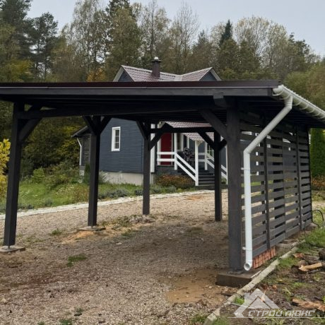 Строительство деревянного автонавеса "77" Бузуны - фото 4