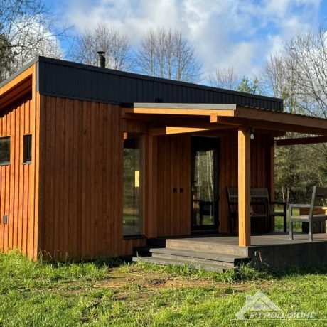 Строительство каркасной бани "Модерн" - фото 1