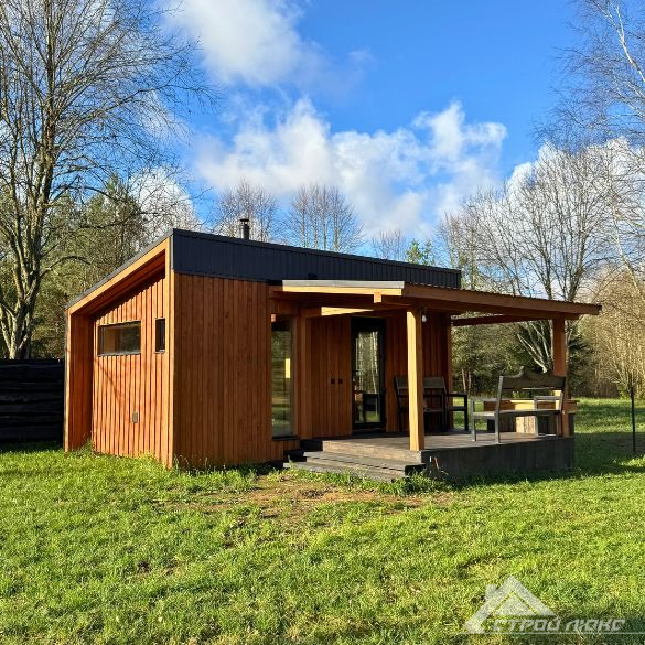 фото на заглавной каркасная баня Модерн